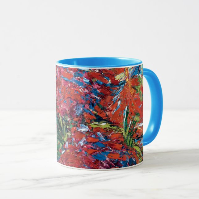 Caneca Emil Nolde Flores Vermelhas Expressionismo Arte Fi (Frente Esquerda)