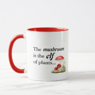 Caneca Emily Dickinson "Mushroom é o Elfo das Plantas"