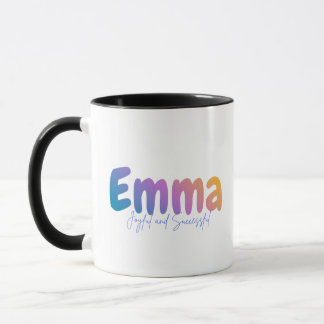 Caneca Emma Name Gift - Joyful and Successful - Personali