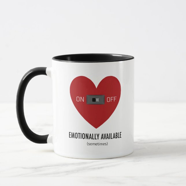 Caneca Emotionally available  (Esquerda)
