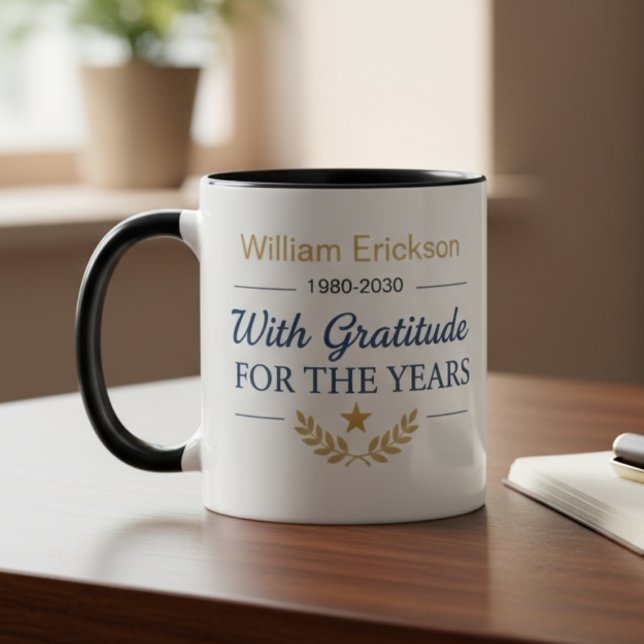 Caneca Employee Retirement Celebration (Employee retirement coffee mug)