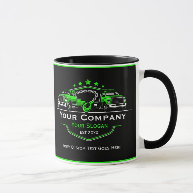 Caneca Empresa de Reboque Profissional, Serviço de Reboqu (Direita)