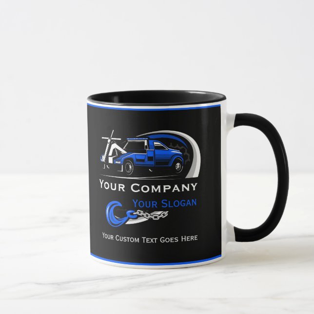 Caneca Empresa de Reboque Profissional, Serviço de Transp (Direita)