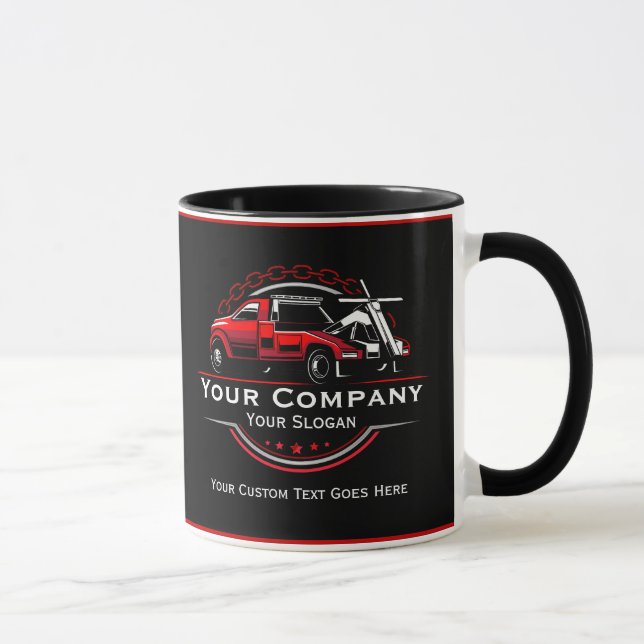 Caneca Empresa de Reboque Profissional, Serviço de Transp (Direita)