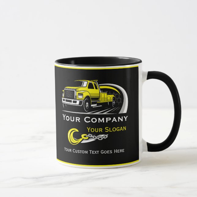 Caneca Empresa de Reboque Profissional, Serviço de Transp (Direita)