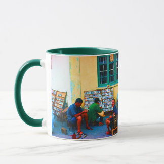 Caneca Empréstimo de livros vintage Changsha na China