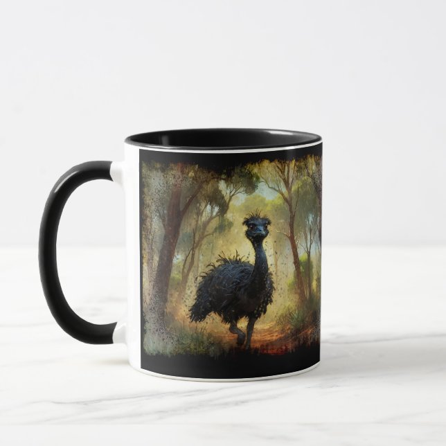Caneca Emu e Floresta Australiana de Outback (Esquerda)