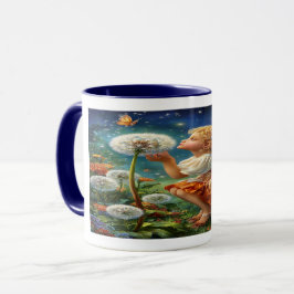 Caneca Enchanted Fairy Glowing Dandelion Coffee Mug