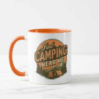 Caneca Encontre acampamento perto de mim - Mug de acampam