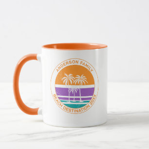 Caneca Encontro de Família da Palmeira de Praia Personali