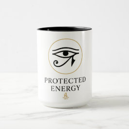 Caneca Energia Protegida – Símbolo Mínimo do Olho de Hóru