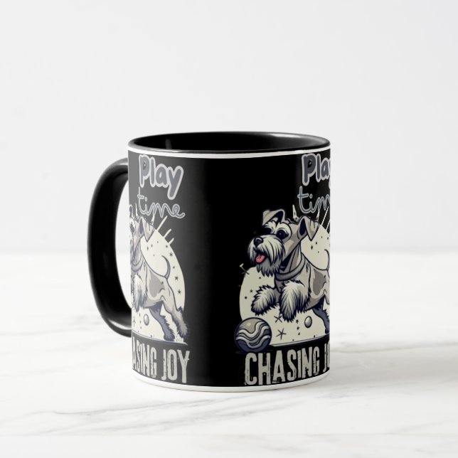 Caneca Energia sem limites: A bola do cão de Cinza divert (Frente Esquerda)