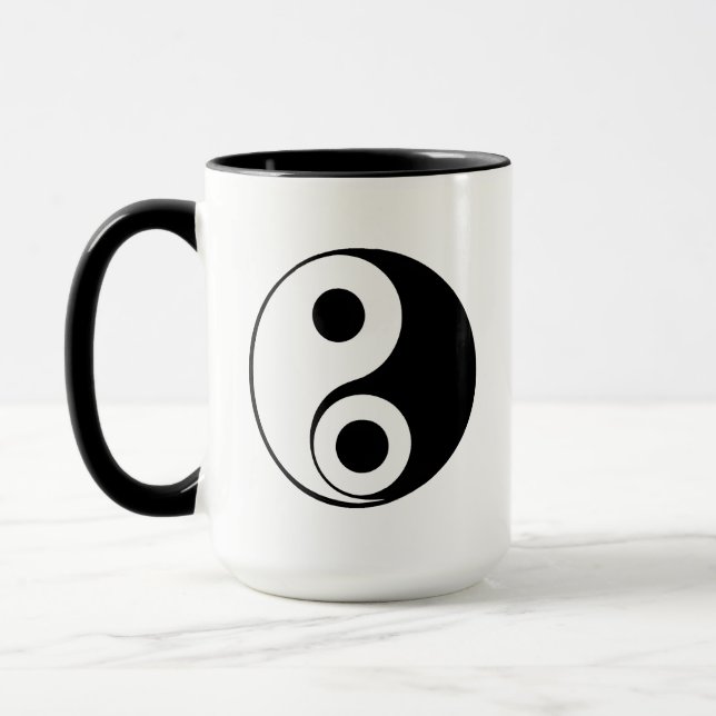 Caneca Energias Opostas, Balança de Crio Yin Yang (Esquerda)