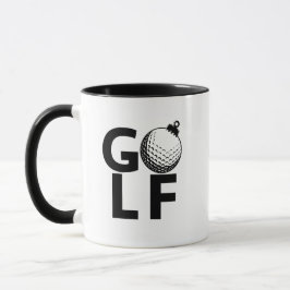 Caneca Enfeite de Golfe de Natal