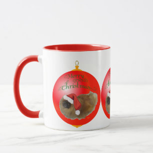 Caneca Enfeite de Natal do Pequinês