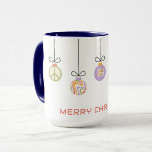 Caneca Enfeites de Natal Groovy Personalizados