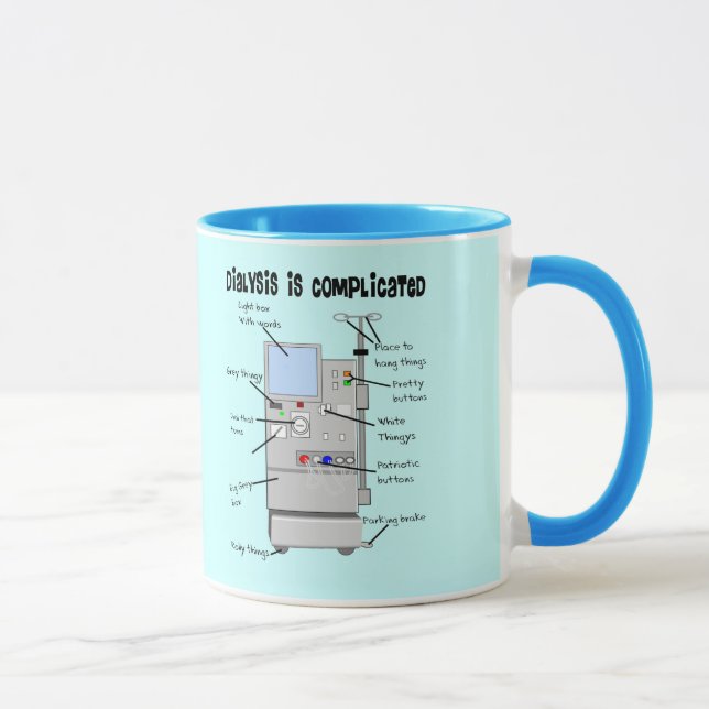 Caneca Enfermeira da diálise/presentes engraçados da (Direita)