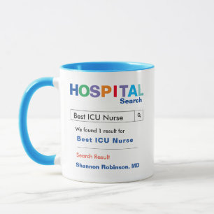 Caneca Enfermeira da UTI do Hospital Personalizado Engraç