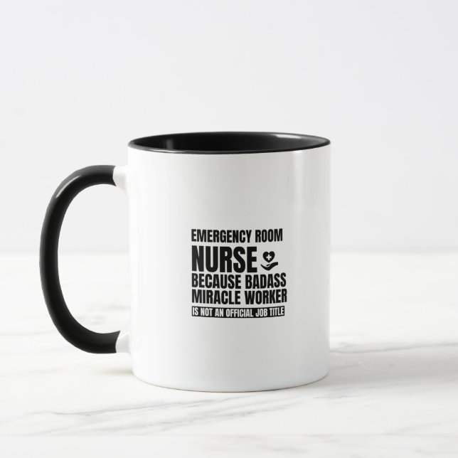 Caneca Enfermeira de emergência porque um malvado milagre (Esquerda)