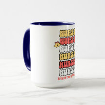Enfermeira de Natal Feliz Café Combo Mug