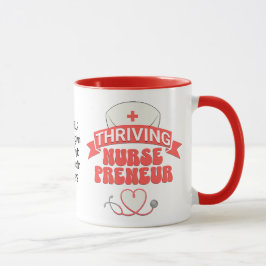 Caneca Enfermeira Empreendedora PROSPERANDO Personalizada