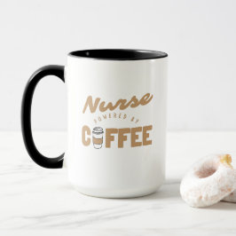 Caneca Enfermeira Energizada Pelo Café Engraçado