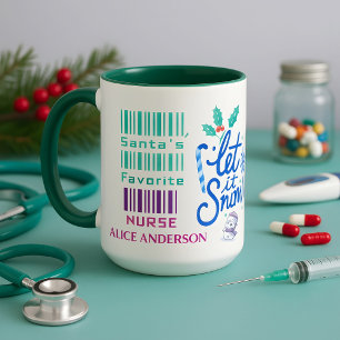 Caneca Enfermeira Enfermeira Bonita Nome Personalizado Pa