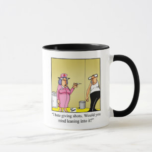 Caneca Enfermeira Engraçada Caricatura Médica