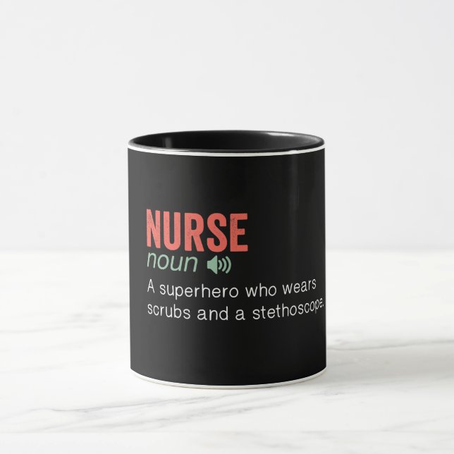 Caneca Enfermeira Engraçada Definição (Centro)