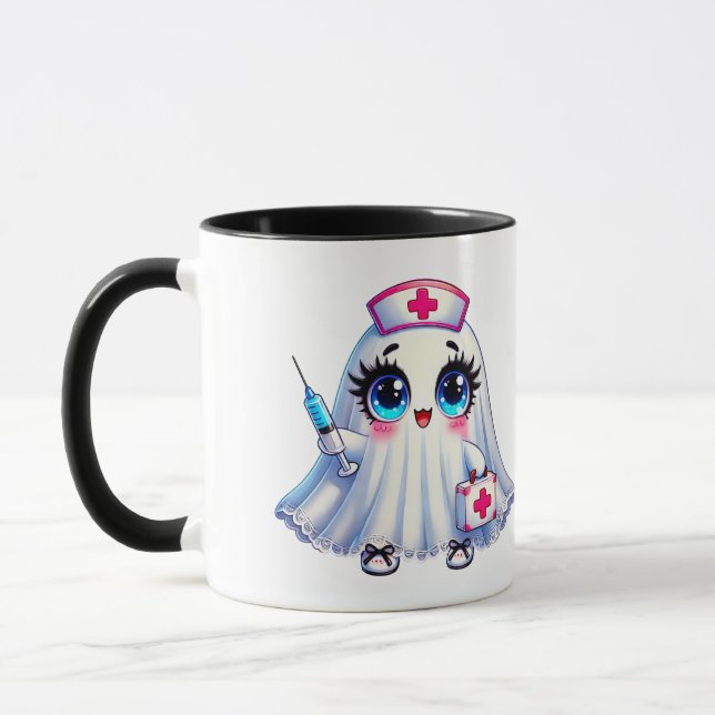 Caneca Enfermeira Fantasma Personalizada (Esquerda)
