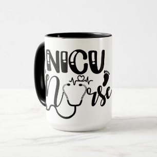Caneca Enfermeira NICU Personalizada (Enfermeira Afro-Ame