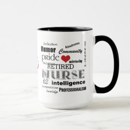 Caneca Enfermeira Pride-Attributes/RETIRED+Estetoscópio