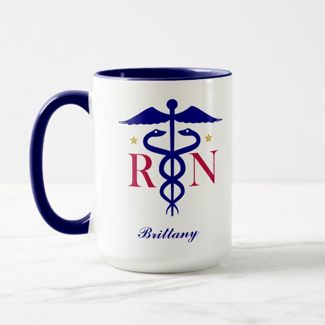 Caneca Enfermeira Registrada (Personalize) (Esquerda)