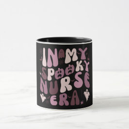 Caneca Enfermeira Retro Spooky Cita Halloween