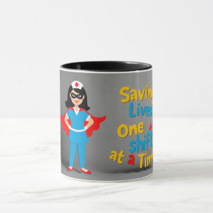 Caneca "Enfermeira super-herói" Mug a um preço especial