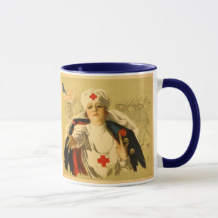 Caneca Enfermeira Vintage da Cruz Vermelha - Mug