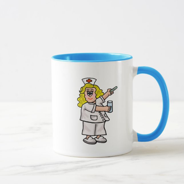 Caneca Enfermeiro Chubby com Cápsula e Vidro de Água (Direita)