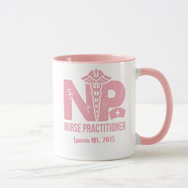 Caneca Enfermeiro Coffee Pink Personalizado (Direita)