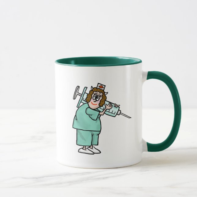 Caneca Enfermeiro Em Armadilha Cirúrgica Com Caneta Grand (Direita)