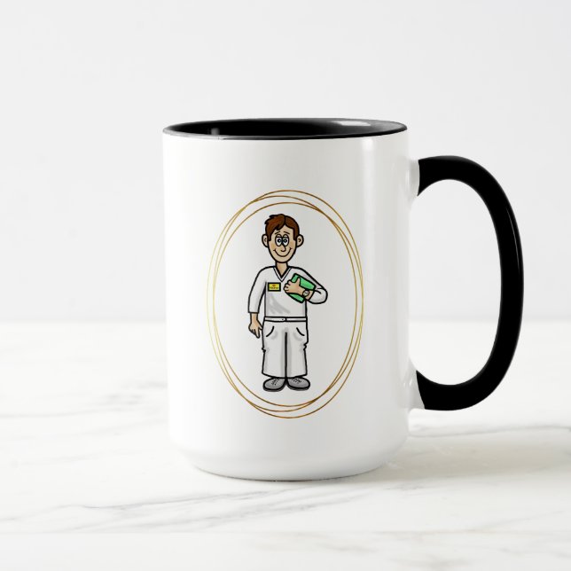 Caneca Enfermeiro Masculino (Direita)