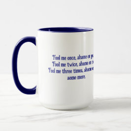 Caneca ENGANE-ME UMA VEZ por Jeff Willis Art