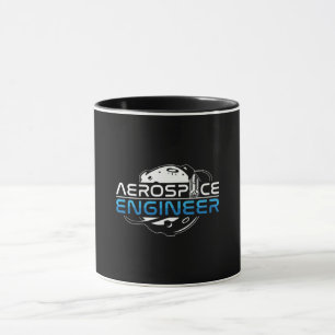 Caneca Engenharia de Espaço de Foguete de Engenheiro Aero
