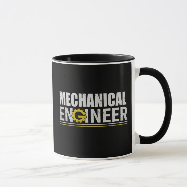 Caneca Engenharia Mecânica Engenheiro Divertido (Direita)