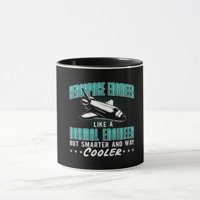 Caneca Engenheiro Aeroespacial Como Um Espaço Normal De E (Centro)