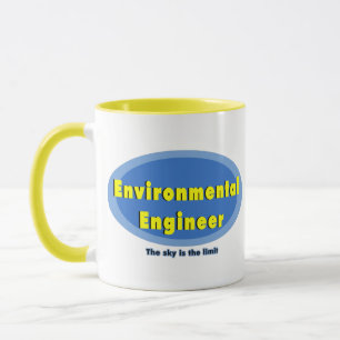 Caneca Engenheiro Ambiental Oval Azul