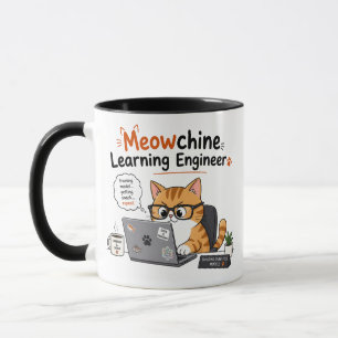 Caneca Engenheiro de Aprendizado de Máquina Gato