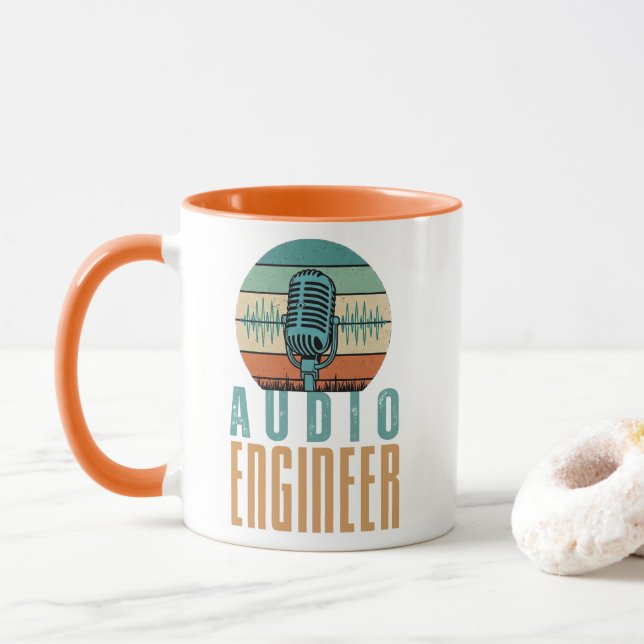 Caneca Engenheiro de áudio (Com Donut)