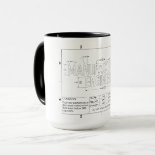 Caneca Engenheiro de fabricação com presentes na mug