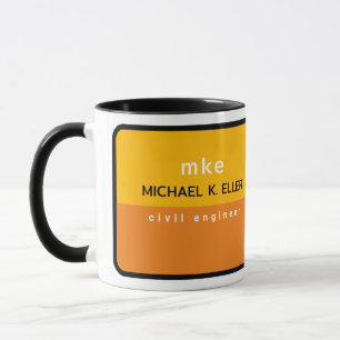 Caneca Engenheiro de profissão - Mug de café amarelo com