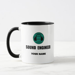 Caneca Engenheiro de Som Personalizado Engenharia de Áudi